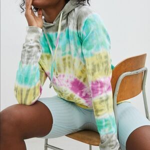 New Anthropologie Year of Ours Raise Your Vibrations Hoodie Large #123